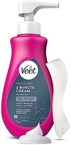 VEET Professional 2 Minute Hair Removal Cream For All Skin Types with Shea Butter | Effective Full Bikini/Pubic Hair Removal Gel | Dermatologically Tested | 13.5 FL OZ Bottle w/Spatula, Purple