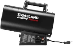 GASLAND FlameJet 60,000 BTU Propane Forced Air Heater, Portable Space Heater for Garage, Patio, Construction Sites