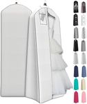 Wedding Dress Bag – Large Garment Bag For Long Gowns -72"x24”, Big 20” Gusset