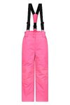 Mountain Warehouse Honey Kids Snow Pants - Snowproof Childrens Trousers, Water resistant Rain Pants with Zipped Pockets - For Sports, Skiing Holidays, Snowboarding Diva Pink 7-8 Years