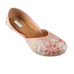 Miraya Impex Women's 11 Beauty Embroidery Pink Ballet Flat - 4 UK