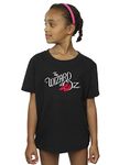 Absolute Cult The Wizard of Oz Girls Ruby Slippers Logo T-Shirt Black 5-6 Years