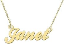 GR35Z9 Janet Name Necklace for Wome