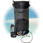 GDUUZ Portable Boat Trash Bag – Reusable Boat Trash Can - Boating Camping Beach and Outdoor Activities – Large Capacity Storage Boat Trash Holder – Bottom Zipper Opening - Easy Empty and Cleaning