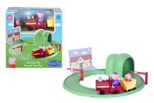 Peppa Pig Grandpa's Train and Track Playset with Sound Effects, Includes 2 Figures, Peppa Pig Preschool Toys for Girls and Boys 3 Years and Up