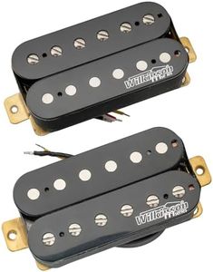 Wilkinson Vintage Classic Alnico 5 Overwound Open Style Humbucker Pickups Neck Bridge Pickup Set for Epiphone Les Paul LP Electric Guitar, Black