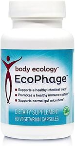 Body Ecology EcoPhage | Bacteriophage Prebiotic + Probiotic Supplement | Promotes Healthy Immune & Supports Healthy Intestinal Tract | 60 Vegetarian Capsules