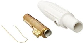 Marinco CLM2F-B CLM Cam Type, Series 15 Mini Inline, Single Pin Connector, 150 Amp, 600 Volt, 8 - #2 AWG, Female - White (B)