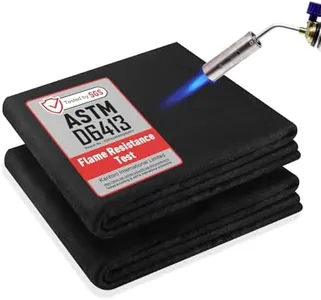 kanhiro Carbon Felt Welding Blanket Fireproof - 2 Packs 20" X 36" Heat Resistant Fabric 1800°F High Temp Insulation Pad, Flame Retardant Protective Mat for Soldering Welding Brazing Plumbing