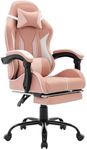 MIXASTEP Gaming Chair Computer Chair Office chair Racing chair Desk chair Swivel Chair Cute Gamer Chair Ergonomic chair with Footrest and backrest support,Chair for Adult Boy Girl Teen Kids Pink