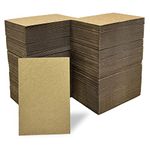 200 Packs 4x6 Inch Corrugated Cardboard Sheets, Premium Corrugated Pads Cardboard Inserts Bulk Flat for T-Shirts, Shipping, Mailing, Cardboard Divider Backing and Cardboard Crafts (Kraft)