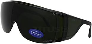 TITUS Retro Style IR Welding Safety Glasses w/Folding Side Shield or OTG Fit over Rx Glasses IR3 IR5 (Glasses Only, IR#5 OTG)