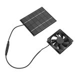 Mini Solar Panel Fan Kit Solar Powered Exhaust Fan Heat Dissipation Tool for Small Chicken Coops Greenhouse ShedSheds Window Exhaust