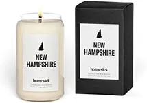 Homesick Premium Scented Candle, New Hampshire - Scents of Apple Cider, Clove, Amber, 13.75 oz, 60-80 Hour Burn, Natural Soy Blend Candle Home Decor, Relaxing Aromatherapy Candle