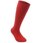 Sondico . Childrens Ribbed Breathable Football Socks (Red, 8-13)