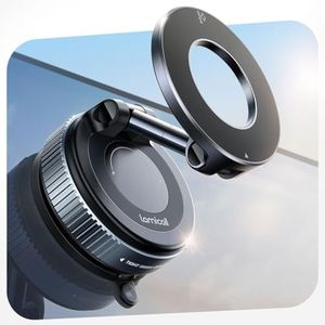 Lamicall Car Phone Holder Mount - [70 LBS Strongest Suction] for Safe Mag Car Mount, 360° Adjustable Suction Cup Phone Mount Dashboard Windshield Vacuum Magnetic Phone Holder fit iPhone 17 16 Pro Max
