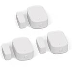MOES Smart Door and Window Sensor, Wireless Detector for Alarm System and Smart Home, Compatible with Smart Life/MOES APP, Works with Alexa Google Home Voice Control, Requires Gateway (3 Pack)