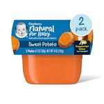 Gerber Purees 1st Foods Sweet Potato Baby Food Tubs (Pack of 8)