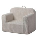 Kids Sofa Chair, Comfy Toddler Couch, Soft Toddler Armchair for Boys and Girls (24.4”*17.3”*18.9”) (Beige)