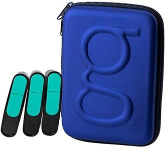 Glucology™ Diabetes Travel Case (Blue) and 3x Pocket Sharps Needle Disposals Container | Organiser for Blood Sugar test strips, Medication, Glucose Meter, Pills, Tablets, Pens, Insulin Syringes, Needles, Lancets Travel Case and 3x Mini Sharps Disposals Container | Travel Essentials Kit (Blue)