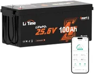 LiTime 4Pcs 24V 100Ah Bluetooth LiF