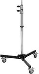 Impact Folding Wheeled Base Stand (Black/Chrome-Plated, 8.5')