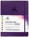 Clever Fox Planner PRO – Weekly & Monthly Life Planner to Increase Productivity, Time Management and Hit Your Goals, 8.5x11″ (Purple)