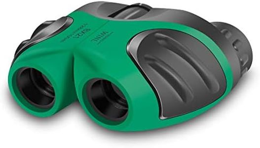 BIBOYELF Binocolo per Bambini, Binocolo Compatto Teen Boy Compleanno Regali Regali Ragazzi Giocattoli 3-12，Telescopio da Ragazza di 4-14 Anni per Esplorare All'Aperto(Verde)