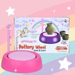 Blinkids Toys Unicorn Pottery Wheel Unicorn Set |Battery Operated Wheel & Painting Kit with Modeling Clay, Sculpting Clay & Tools|Arts & Crafts for Boys and Girls Age 5-12 yrs+.Best for Birthday Gifts