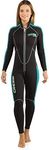 Cressi Men's and Ladies' Full Front Zip Wetsuit for Swimming, Snorkeling, Scuba Diving - Lido Long: Designed in Italy