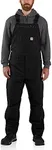 Carhartt mens Super Dux Relaxed Fit Insulated Bibs Overalls, Black, XX-Large US