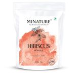 mi nature Hibiscus Powder(SABDARIFFA) / 100% Pure, Natural and Organic For Hair,Skin and Women's Health / (114g / (4 ounces) - Oxo/Biodegradable Resealable Zip Lock Pouch