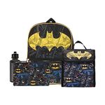 Kids Batman 5pc Backpack and Lunch Set