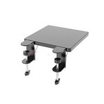 OUGIC Ergonomics Desk Extender Tray, 9.5"x9.1" Punch-Free Clamp on, Foldable Keyboard Drawer Tray, Table Mount Arm Wrist Rest Shelf, Computer Elbow Arm Support