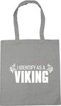 HippoWarehouse I identify as a viking Tote Shopping Gym Beach Bag 42cm x38cm, 10 litres