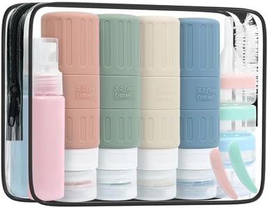 BREENHILL 16 Pack Travel Bottles Set for Toiletries, 100ml Leak Proof Travel Size Containers Refillable Cosmetic Kits for Cream,Shampoo, Lotion & Body Wash Accessories