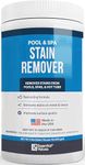 Essential Values Swimming Pool & Spa Stain Remover (2 LBS) - Compatible with Vinyl Liners, Fiberglass & Metals - Effective Formula Removes Rust & Tough Stains