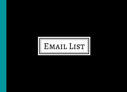 EMAIL LIST | Guest Book With Space For Collecting Email Addresses, Name And Comments: MAILING LIST BOOK | ART SHOW EXHIBITION | CORPORATE EMAIL LIST | BUSINESS EMAIL ADDRESS LIST