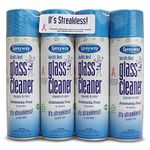 Sprayway 443331 Ammonia Free Glass Cleaner, 19 Oz. (4-Pack) (Packaging May Vary)