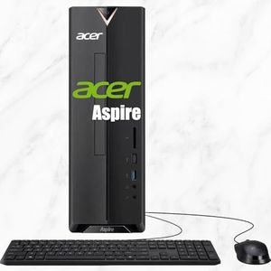 acer Aspire SFF 8L Desktop Computer | Intel Multi-Core CPU | 8GB RAM, 1TB Storage (512GB PCIe SSD & 512GB External) | WiFi 6E | Intel UHD Graphics | 4K Display Support, Wired Keyboard & Mouse