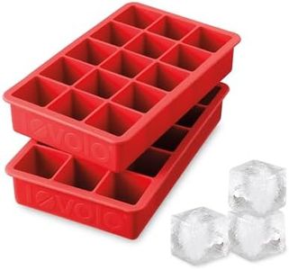 Tovolo Perfect Cube Ice Tray 2 Pieces, Apple Red