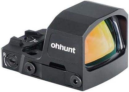 ohhunt RD U3 Red Dot Sight 3 MOA Reticle 1x24mm Micro Reflex Sight Compatible with RMSc Footprint and Picatinny Mount Shake Awake Red Dot