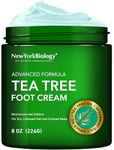 New York Biology Tea Tree Oil Foot Cream for Dry Cracked Feet, Cracked Heels and Itchy Skin - Foot Cream - 226 g