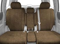 Center 40/20/40 Split Back & 60/40 Cushion Seats, CalTrend Microsuede Seat Covers for 2014-2020 Nissan Rogue Beige Beige Insert and Trim