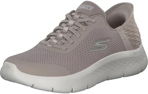 Skechers Go Walk Flex Hands Free - Sneakers for Women, Taupe, 8.5 US