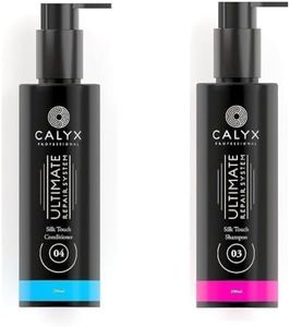 Calyx Professional Shampoo & Conditioner Combo - (200ml Each) Ultimate Hair Repair System Silk Touch - Reduces Hair Fall, Makes Hair Healthy