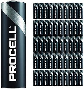 Duracell Procell AA Batteries Pack of 50 | Industrial Power Alkaline Battery 1.5V | Home or Office Use | Car Air Freshener Promotional Package | Reliable Power & Lu