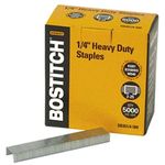 Bostitch SB351/4-5M Heavy Duty Premium Staples, 2-25 Sheets, 0.25" Leg, 5,000 Per Box