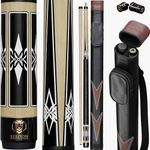 Serpion - Pool Cue Stick 100% Canadian Maple Wood. Professional Billiard Pool Cue Stick with Hard Case and Joint Protectors