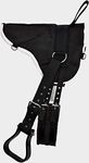 Horse Anti Slip Bareback Pad with Free Girth & Stirrups (Black, Full to Cob)